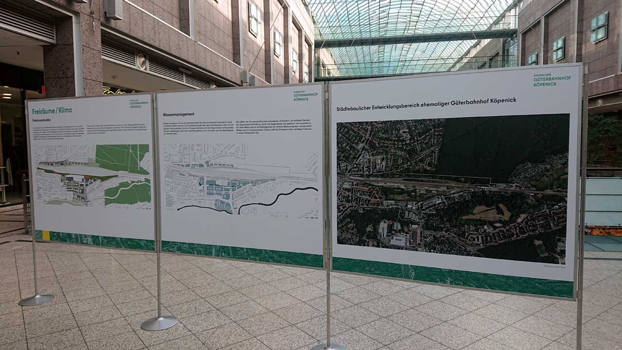 Ausstellung zur städtebaulichen Rahmenplanung Ehemaliger Güterbahnhof Köpenick Bild 06